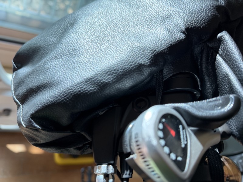 Close-up of the installation